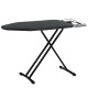 Σιδερώστρα LiFE Soirée 120 black 120 x 38cm με 7 επίπεδα ρύθμισης ύψους, μεταλλική βάση σίδερου και μηχανισμό ασφαλείας σε μαύρο χρώμα