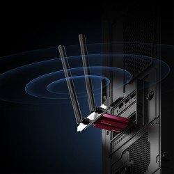Προσαρμογέας Adapter PCIe Wi‐Fi 7 και Bluetooth 5.4 Mercusys MA37BE BE6500 tri-band με WPA3 για Windows 11
