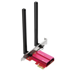 Προσαρμογέας Adapter PCIe Wi‐Fi 7 και Bluetooth 5.4 Mercusys MA37BE BE6500 tri-band με WPA3 για Windows 11