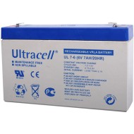 Μπαταρία μολύβδου ULTRACELL 6V 7Ah τύπος terminal F1 151x34x94