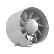 Εξαεριστήρας μπάνιου αεραγωγού Φ150 20W 1450rpm 230V 257 m³/h 43dB airRoxy arc 150