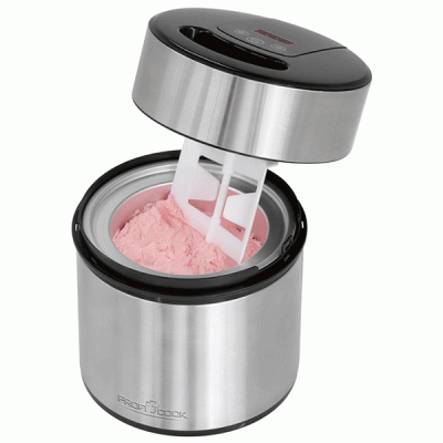 Παγωτομηχανή PROFI COOK PC-ICM 1140 1,8L με περίβλημα από ανοξείδωτο ατσάλι και οθόνη LED