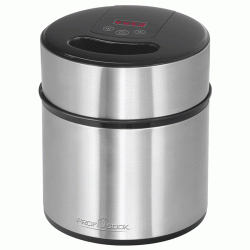 Παγωτομηχανή PROFI COOK PC-ICM 1140 1,8L με περίβλημα από ανοξείδωτο ατσάλι και οθόνη LED