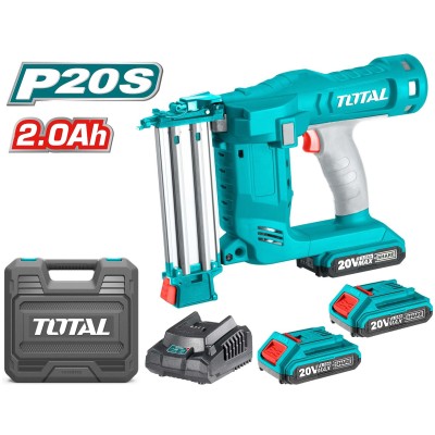 Επαγγελματικό καρφωτικό για πρόκες TOTAL TCBNLI2001 20V 2Ah με πλαστική βαλίτσα μεταφοράς