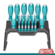 Σετ κατσαβίδια TOTAL THT250614 14 τεμάχια σε βάση SUPER SELECT