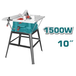 Δισκοπρίονο πάγκου TOTAL TS5152543 1500W Φ-254mm με 4500rpm/min στροφές χωρίς φορτίο Δισκοπρίονο πάγκου TOTAL TS5152543 1500W Φ-254mm με 4500rpm/min στροφές χωρίς φορτίο