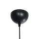GloboStar® BILLA 203-0042 Vintage Κρεμαστό Φωτιστικό Καμπάνα Μονόφωτο 1 x E27 IP20 Μαύρο με Χρυσό Μέταλλο - M30.5 x Π30.5 x Υ70cm