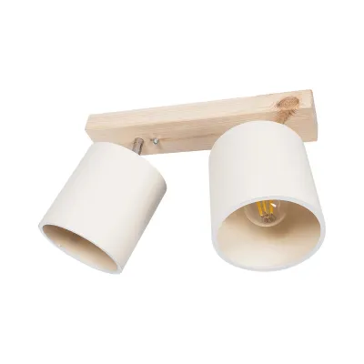 Vintage δίφωτο φωτιστικό οροφής CUP με ντουί 2 x E27 AC 220-240V IP20 λευκό & μπεζ 42x14x26cm Vintage δίφωτο φωτιστικό οροφής CUP με ντουί 2 x E27 AC 220-240V IP20 λευκό & μπεζ 42x14x26cm