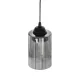 GloboStar® TORUS 203-0063 Μοντέρνο Κρεμαστό Φωτιστικό Καμπάνα Μονόφωτο 1 x E27 IP20 Μαύρο Πλαστικό - Μ10 x Π10 x Υ77cm
