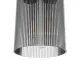 GloboStar® TORUS 203-0063 Μοντέρνο Κρεμαστό Φωτιστικό Καμπάνα Μονόφωτο 1 x E27 IP20 Μαύρο Πλαστικό - Μ10 x Π10 x Υ77cm