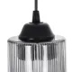 GloboStar® TORUS 203-0063 Μοντέρνο Κρεμαστό Φωτιστικό Καμπάνα Μονόφωτο 1 x E27 IP20 Μαύρο Πλαστικό - Μ10 x Π10 x Υ77cm