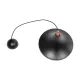 GloboStar® BELFRY 203-0077 Μοντέρνο Κρεμαστό Φωτιστικό Καμπάνα Μονόφωτο 1 x E27 IP20 Μαύρο & Χρυσό Πλαστικό - Μ29.5 x Π29.5 x Υ22cm