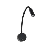 Φωτιστικό τοίχου - απλίκα LED 3W 300lm 36° Reading Light θερμό λευκό 2700K μαύρο αλουμίνιο  Μ6.5xΠ22.5xΥ23cm 