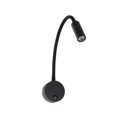 Φωτιστικό τοίχου - απλίκα LED 3W 300lm 36° Reading Light θερμό λευκό 2700K μαύρο αλουμίνιο  Μ6.5xΠ22.5xΥ23cm 