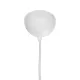 GloboStar® BELFRY 203-0079 Μοντέρνο Κρεμαστό Φωτιστικό Καμπάνα Μονόφωτο 1 x E27 IP20 Λεύκο Πλαστικό - Μ29.5 x Π29.5 x Υ90cm