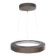 GloboStar® SALEM 61244 Κρεμαστή Πλαφονιέρα Οροφής Δαχτυλίδι-Κύκλος LED CCT 75W 8625lm 120° AC 220-240V - Εναλλαγή Φωτισμού μέσω Τηλεχειριστηρίου All In One Ψυχρό 6000k+Φυσικό 4500k+Θερμό 2700k Dimmable Φ45cm - Καφέ Χάλκινο - 3 Years Warranty