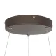 GloboStar® SALEM 61244 Κρεμαστή Πλαφονιέρα Οροφής Δαχτυλίδι-Κύκλος LED CCT 75W 8625lm 120° AC 220-240V - Εναλλαγή Φωτισμού μέσω Τηλεχειριστηρίου All In One Ψυχρό 6000k+Φυσικό 4500k+Θερμό 2700k Dimmable Φ45cm - Καφέ Χάλκινο - 3 Years Warranty