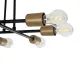 Vintage πολύφωτο οροφής BLAZEA με 8 ντουί E27 AC 220-240V IP20 χρυσό και μαύρο 51x51x7cm Vintage πολύφωτο οροφής BLAZEA με 8 ντουί E27 AC 220-240V IP20 χρυσό και μαύρο 51x51x7cm
