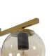 Vintage τρίφωτο φωτιστικό οροφής RADIAM με ντουί 3xE27 AC 220-240V IP20 χρυσό-μελί 61x15x19cm
