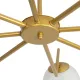 Vintage πολύφωτο οροφής CANTILIER με 8 ντουί E27 AC 220-240V IP20 λευκό & χρυσό
