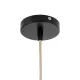GloboStar® MEXICO 00721 Boho Κρεμαστό Φωτιστικό Ανάρτηση Μονόφωτο 1 x E27 IP20 Μπεζ Ξύλο - Μ100 x Π80 x Y35cm