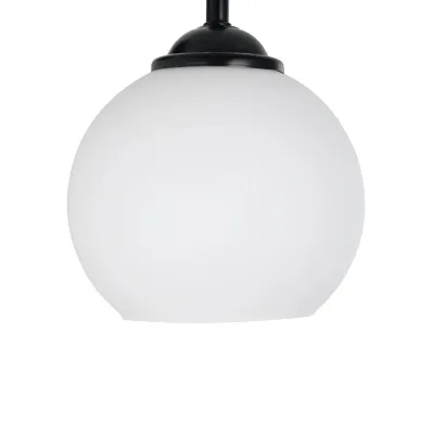 Φωτιστικό τοίχου απλίκα με ντουί 1 x E27 AC 220-240V IP20  μαύρο & λευκό Μ24 x Π15 x Υ27cm