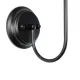 Φωτιστικό τοίχου απλίκα με ντουί 1 x E27 AC 220-240V IP20 σε μαύρο & μπεζ χρώμα Μ13 x Π18 x Υ34cm