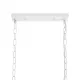 GloboStar® NEST 01644 Vintage Κρεμαστό Φωτιστικό Φιγούρα Δίφωτο 2 x E27 IP20 Λευκό Μέταλλο με Πράσινο Πλαστικό - Μ73.6 x Π37.5 x Y38cm
