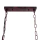 GloboStar® NEST 01645 Vintage Κρεμαστό Φωτιστικό Φιγούρα Δίφωτο 2 x E27 IP20 Χάλκινο Μέταλλο με Πράσινο Πλαστικό - Μ73.6 x Π37.5 x Y38.5cm