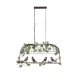 GloboStar® NEST 01645 Vintage Κρεμαστό Φωτιστικό Φιγούρα Δίφωτο 2 x E27 IP20 Χάλκινο Μέταλλο με Πράσινο Πλαστικό - Μ73.6 x Π37.5 x Y38.5cm