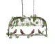 GloboStar® NEST 01645 Vintage Κρεμαστό Φωτιστικό Φιγούρα Δίφωτο 2 x E27 IP20 Χάλκινο Μέταλλο με Πράσινο Πλαστικό - Μ73.6 x Π37.5 x Y38.5cm