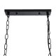 GloboStar® NEST 01646 Vintage Κρεμαστό Φωτιστικό Φιγούρα Τρίφωτο 3 x E27 IP20 Μαύρο Μέταλλο με Πράσινο Πλαστικό - Μ85.5 x Π37.5 x Y38cm