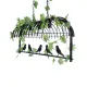 GloboStar® NEST 01646 Vintage Κρεμαστό Φωτιστικό Φιγούρα Τρίφωτο 3 x E27 IP20 Μαύρο Μέταλλο με Πράσινο Πλαστικό - Μ85.5 x Π37.5 x Y38cm