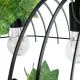 GloboStar® NEST 01646 Vintage Κρεμαστό Φωτιστικό Φιγούρα Τρίφωτο 3 x E27 IP20 Μαύρο Μέταλλο με Πράσινο Πλαστικό - Μ85.5 x Π37.5 x Y38cm