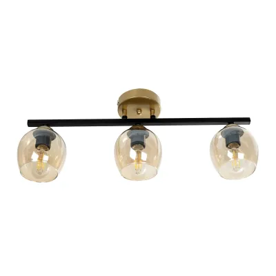 Vintage τρίφωτο φωτιστικό οροφής RADIAM με 3 ντουί E27 AC 220-240V IP20 πολύχρωμο 60x13x16cm Vintage τρίφωτο φωτιστικό οροφής RADIAM με 3 ντουί E27 AC 220-240V IP20 πολύχρωμο 60x13x16cm