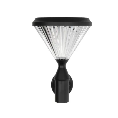 GLOBOSTAR® SOLARTIS 90527 Μοντέρνο Φωτιστικό Τοίχου - Απλίκα LED 10W 1000lm 180° με Ενσωματωμένο Φωτοβολταϊκό Panel 6V 5W & Επαναφορτιζόμενη Μπαταρία Li-ion 3.2V 6000mAh με Αισθητήρα Ημέρας-Νύχτας Αδιάβροχο IP65 Ψυχρό Λευκό 6000K - Sanan SMD Chip - Μα