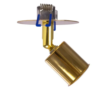 Χωνευτό φωτιστικό οροφής SARA με ντουί 1 x E27 AC 220-240V IP20 χρυσό 8.5x8.5x11cm