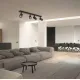 Φωτιστικό σποτ οροφής kelvo® SPOTA για 4 λάμπες MR16 με ντουί GU10 AC 220-240V IP20 μαύρο ματ 64x6x14cm