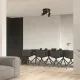 Φωτιστικό οροφής kelvo® SPOTA τρίφωτο κινούμενο για 3 λάμπες MR16 GU10 AC 220-240V IP20 μαύρο ματ 19x19x14cm