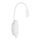 Φωτιστικό τοίχου και ανάγνωσης kelvo® GOOSE LED 6W 600lm θερμό λευκό 2700K με φορτιστή USB 3A επιτοίχιο 36° & 360° λευκό ματ 15.5x15x30.5cm