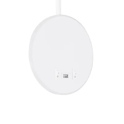 Φωτιστικό τοίχου και ανάγνωσης kelvo® GOOSE LED 6W 600lm θερμό λευκό 2700K με φορτιστή USB 3A επιτοίχιο 36° & 360° λευκό ματ 15.5x15x30.5cm