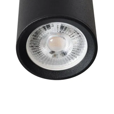 Φωτιστικό downlight σποτ kelvo® DUCT για λάμπα MR16 με ντουί GU10 AC 220-240V IP20 μαύρο ματ 6x6x15cm