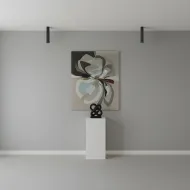 Φωτιστικό downlight σποτ kelvo® DUCT για λάμπα MR16 με ντουί GU10 AC 220-240V IP20 μαύρο ματ 6x6x30cm