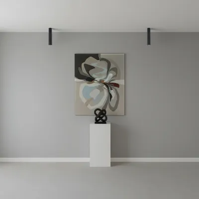 kelvo® DUCT KLV-101-0051 Φωτιστικό Downlight Σποτ για Λάμπα MR16 με Ντουί GU10 AC 220-240V IP20 - Μαύρο Ματ - Μ6 x Π6 x Υ30cm