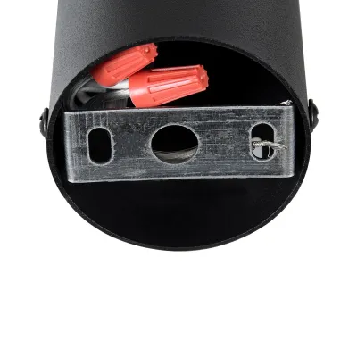 kelvo® DUCT KLV-101-0051 Φωτιστικό Downlight Σποτ για Λάμπα MR16 με Ντουί GU10 AC 220-240V IP20 - Μαύρο Ματ - Μ6 x Π6 x Υ30cm