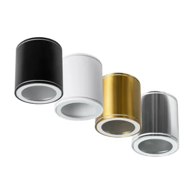 Φωτιστικό downlight σποτ kelvo® MARETTI για λαμπτήρα MR16 με ντουί GU10 AC 220-240V αδιάβροχο IP65 χρυσό πλατίνα 9x9x9cm