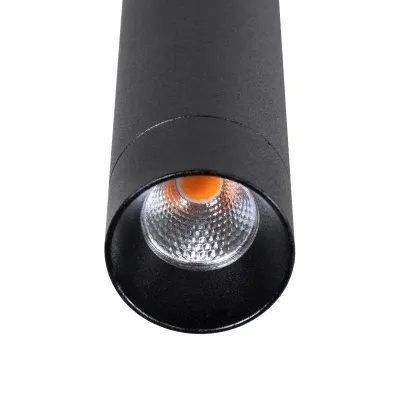 Κρεμαστό φωτιστικό οροφής LED kelvo® CANAL 7W 700lm 36° AC 220-240V IP20 θερμό λευκό 2700K μαύρο ματ 4x4x60cm