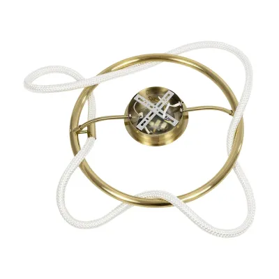 Φωτιστικό οροφής kelvo® GLOW LED 34W 3400lm 360° AC 220-240V IP20 ρυθμιζόμενο λευκό CCT με χειριστήριο από 2700K έως 6000K ντιμμάριζομενο χρυσό πλατίνα 60x60x30cm