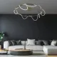 Φωτιστικό οροφής kelvo® GLOW LED 89W 8900lm 360° AC 220-240V IP20 ρυθμιζόμενο λευκό CCT με χειριστήριο από 2700K έως 6000K dimmable χρυσό πλατίνα 150x150x30cm