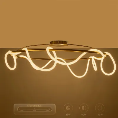 Φωτιστικό οροφής kelvo® GLOW LED 89W 8900lm 360° AC 220-240V IP20 ρυθμιζόμενο λευκό CCT με χειριστήριο από 2700K έως 6000K dimmable χρυσό πλατίνα 150x150x30cm